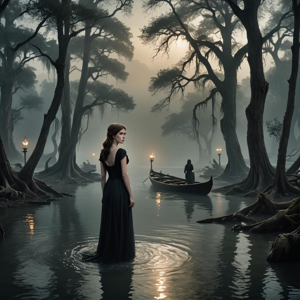 Film Noir Femme Fatale at River Styx