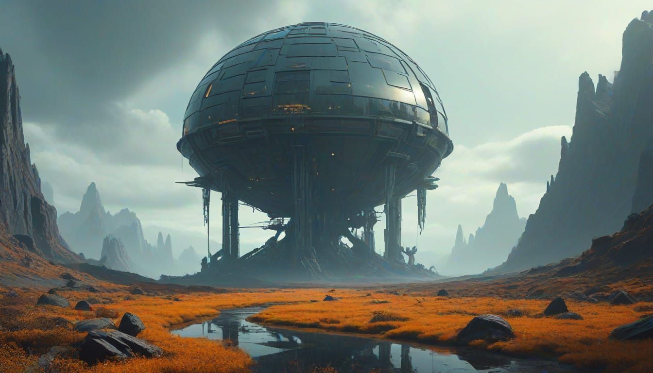 Ethereal Dreamscape Diorama in Cyberpunk Style