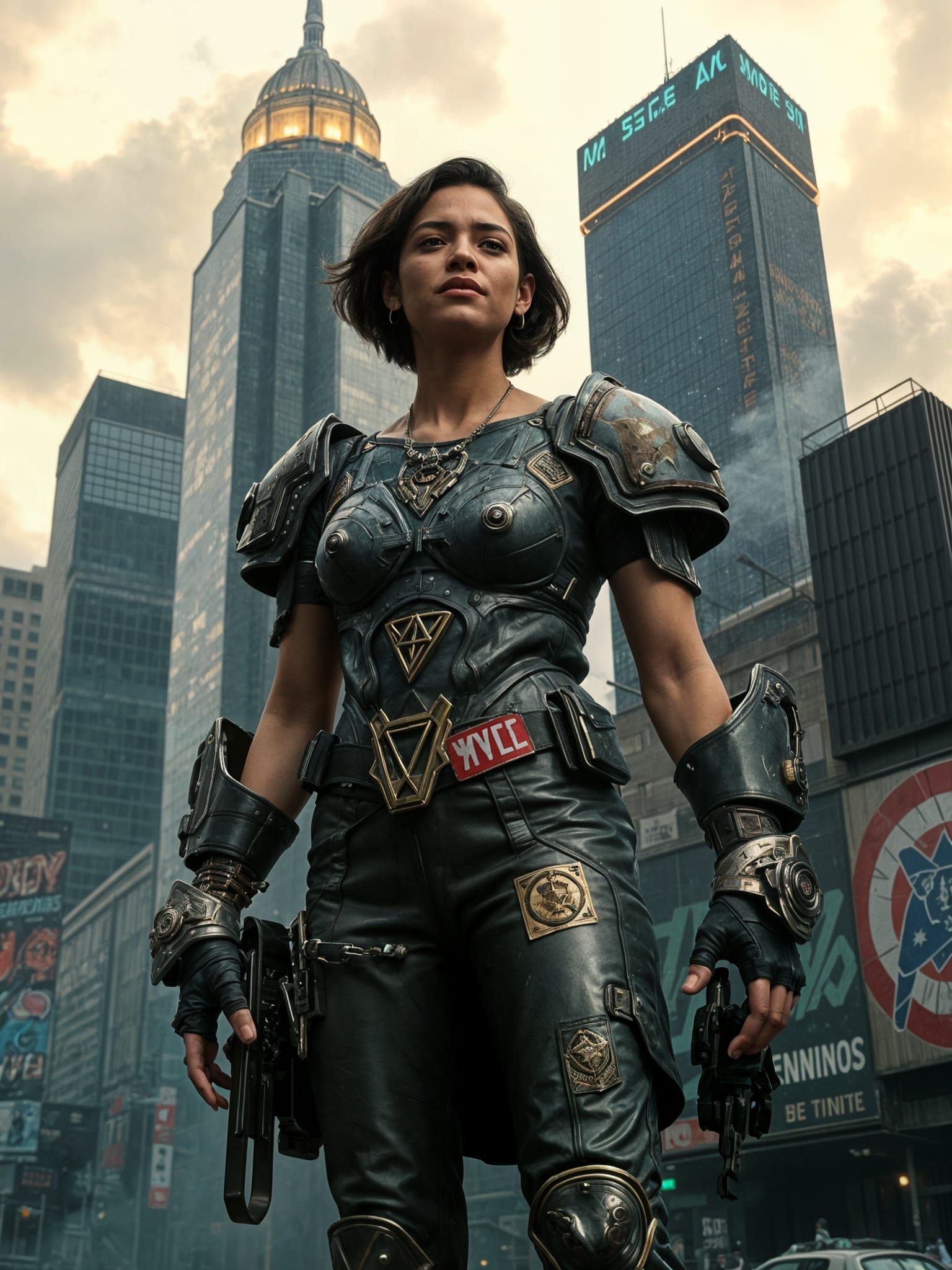 Cyberpunk Cyber Villainess Dominates Dystopian NYC