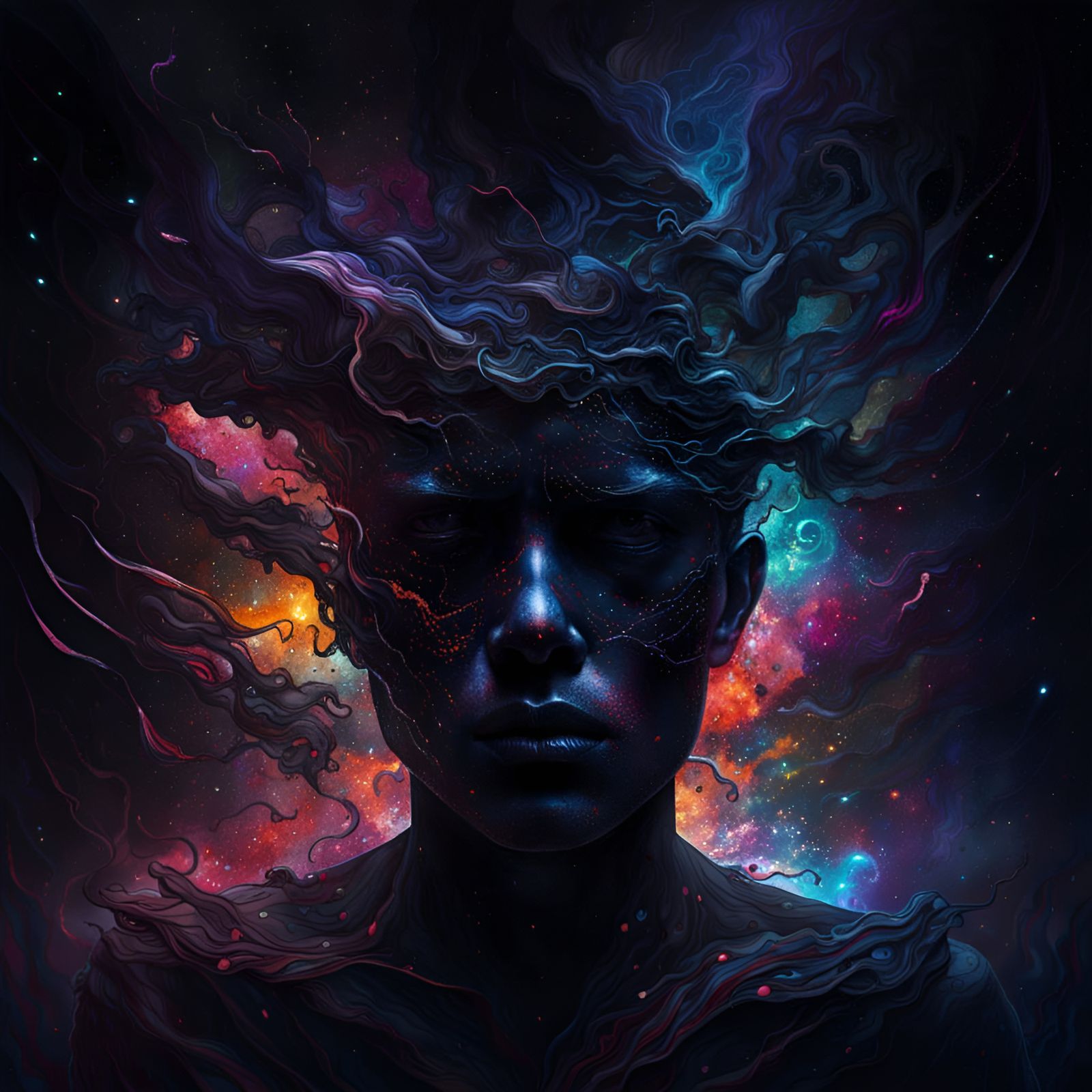 Chaotic Void: Galactic Suffering Consumed by Black