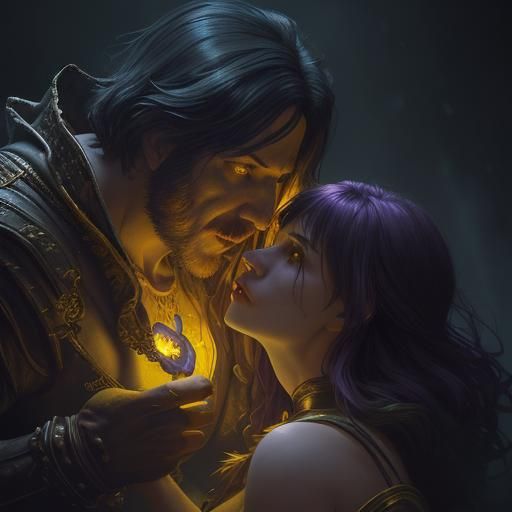Velma and the Yellow King: Dark Fantasy Art