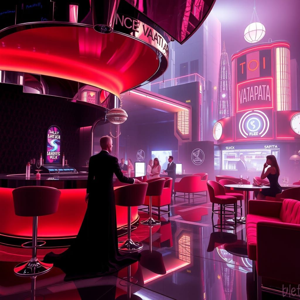 Ethereal Disco for the Elite: Futuristic Gothic Nightclub