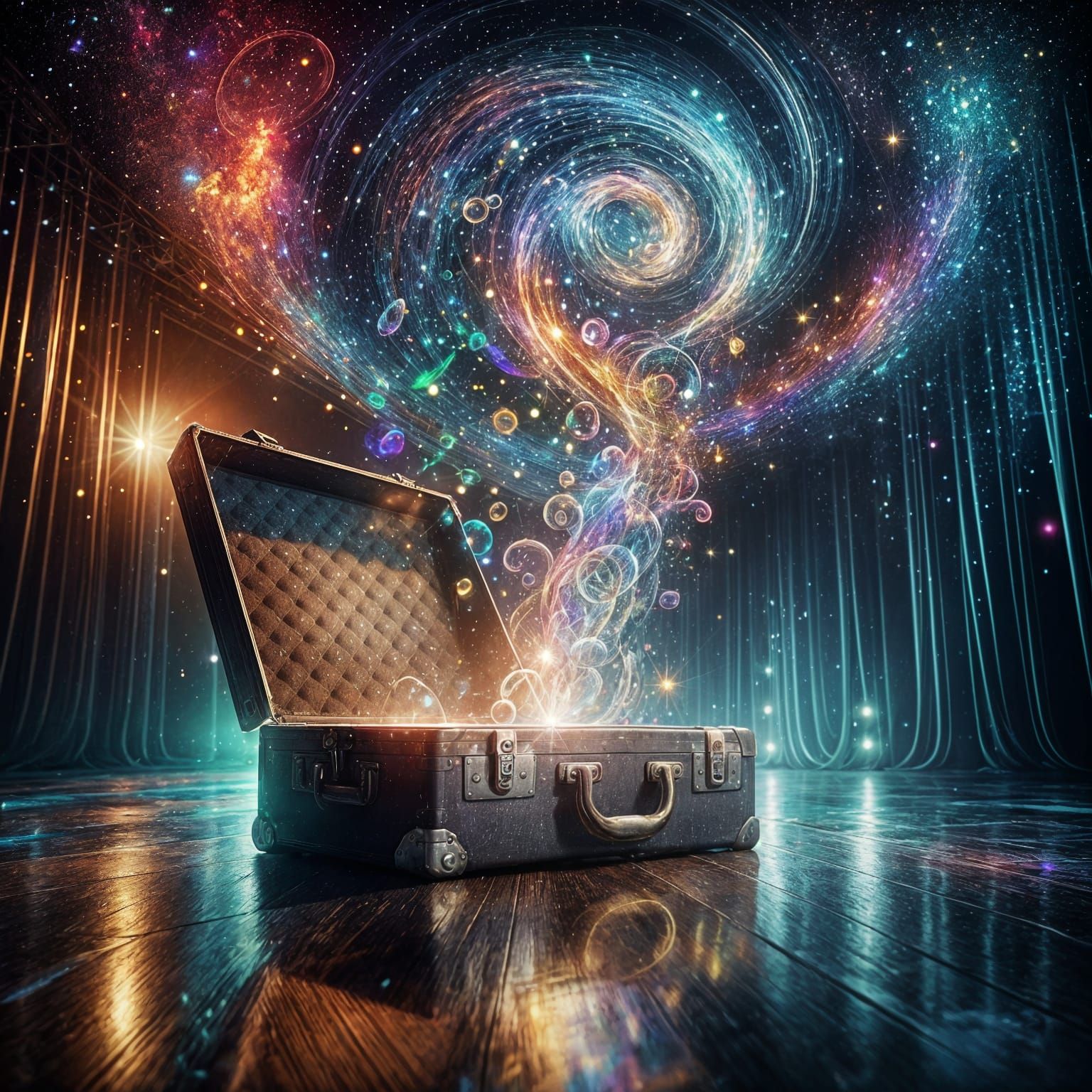 Magical Suitcase Unleashes a Symphony of Light