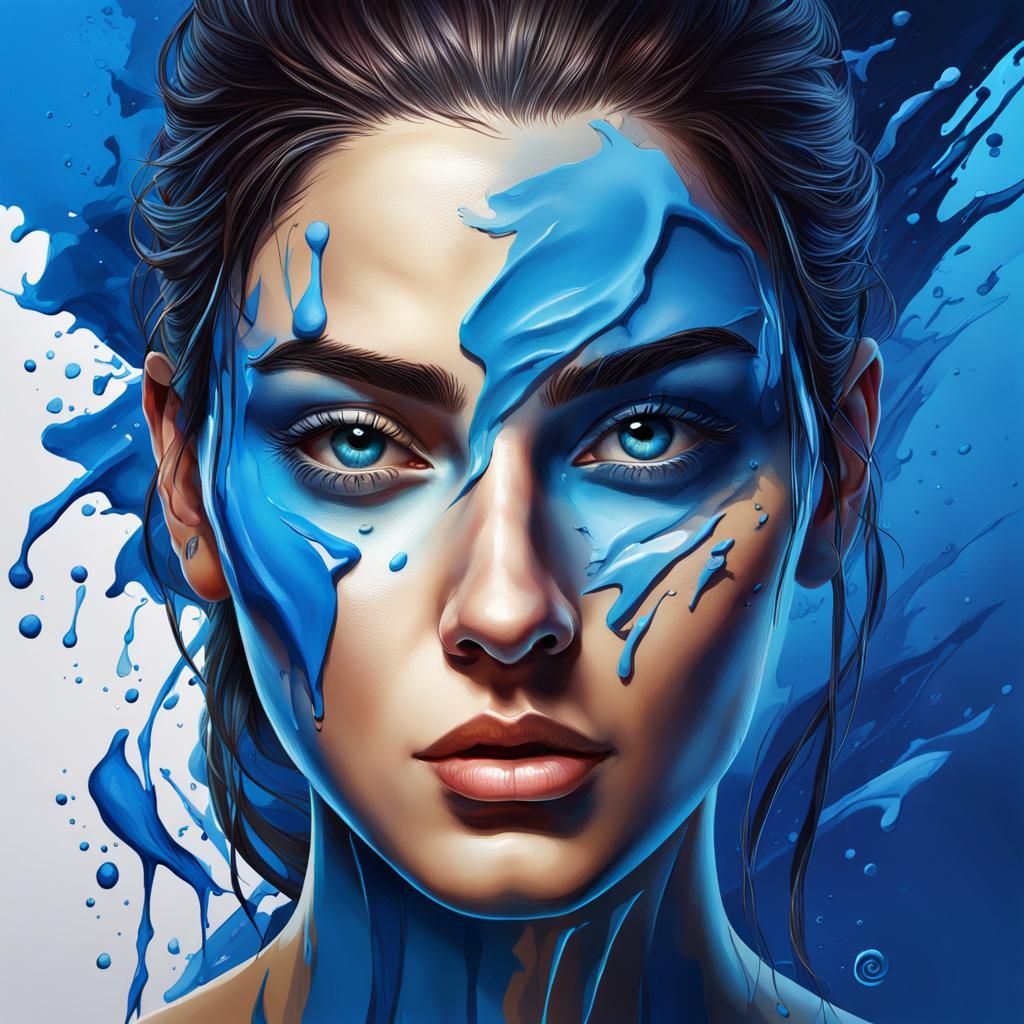 Jordanian Exam Success Card in Blue Splash Art