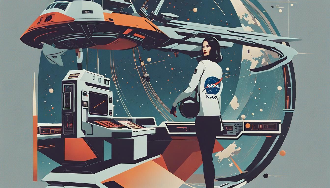 Mystical Dimension Gate with Girl in Hourglass, Concept Art