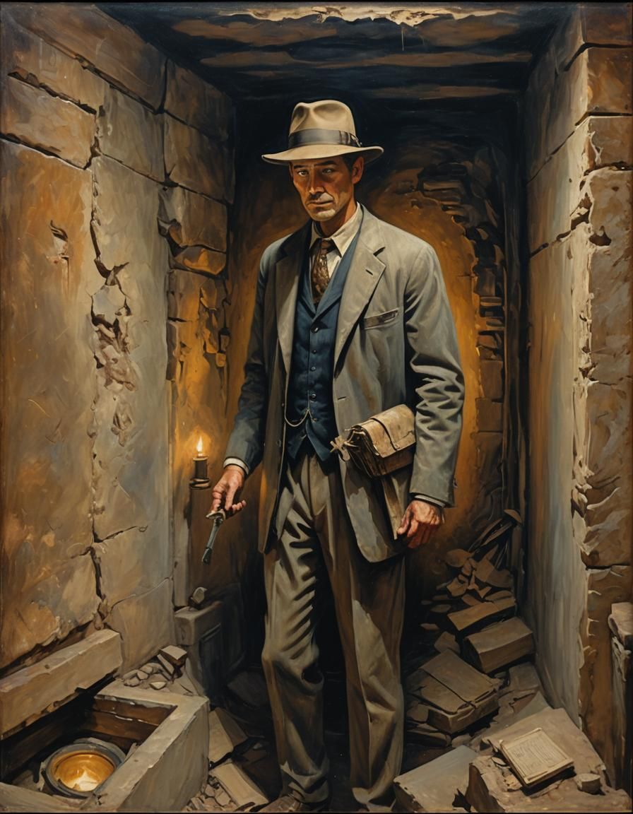 Archeologist Uncovers Relics as Oil Painting