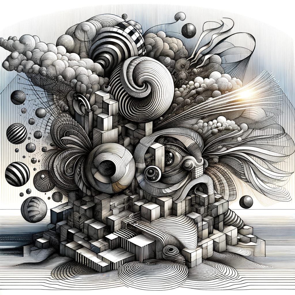 Organized Chaos: A Surreal 3D Spectacle