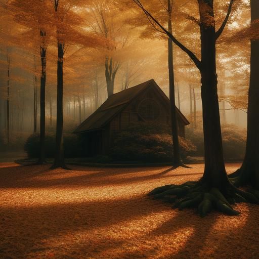 Autumn Goddess in Golden Hour Sunlight