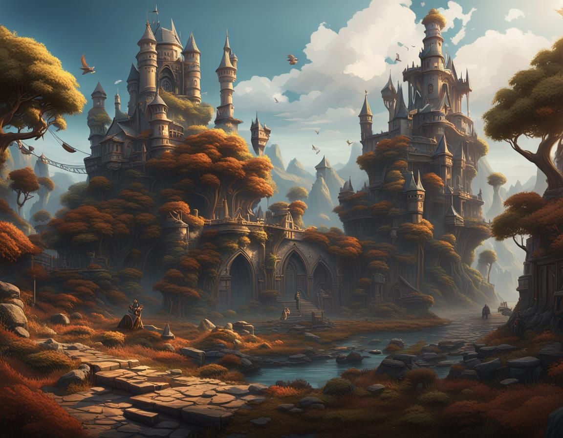 Surreal Objects in Unexpected Places: Matte Painting