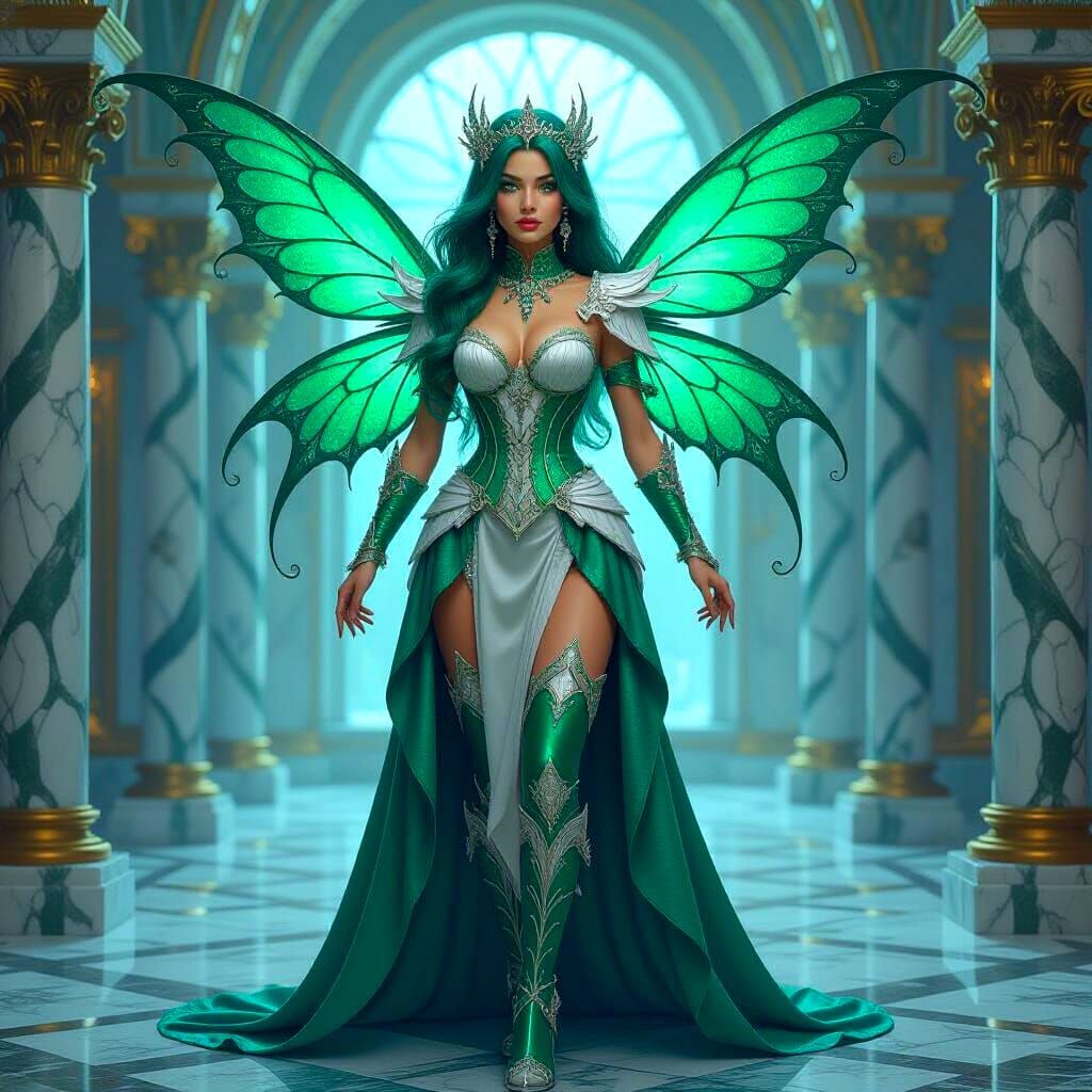 Steampunk Faerie Queen in Viridian Palace