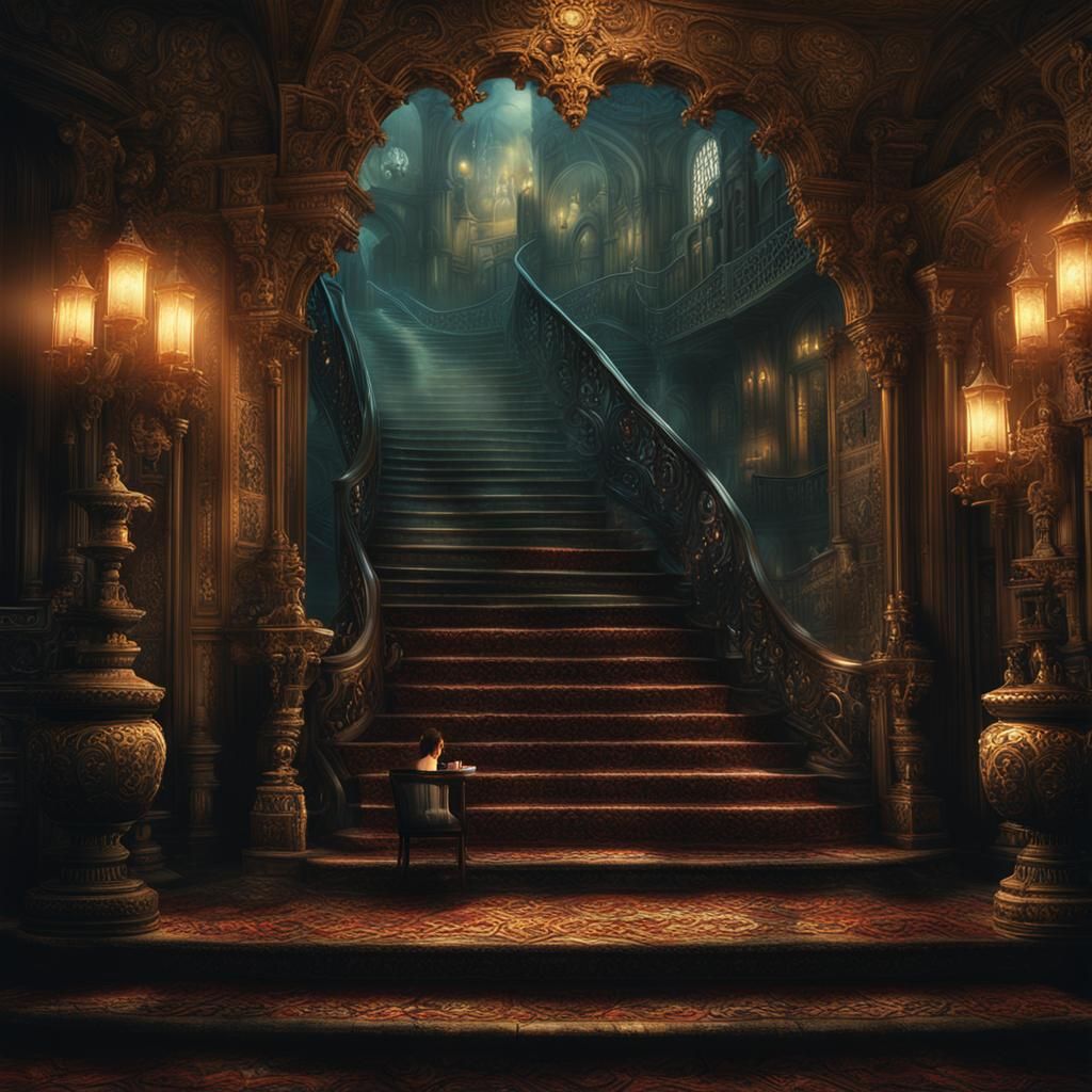 Dramatic Standoff in Digital Matte Painting