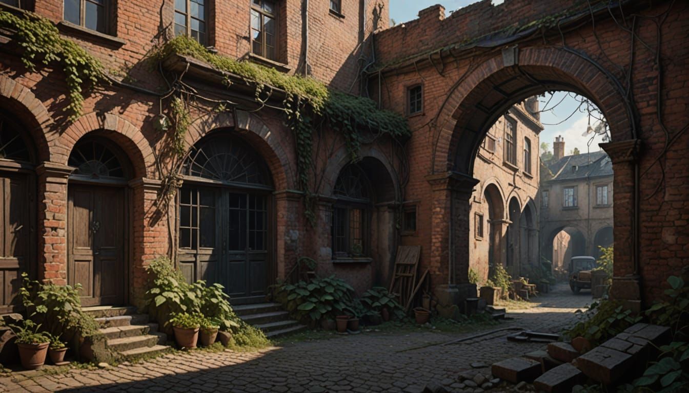 Polish House Yard in 18th Century Jewish Quarter