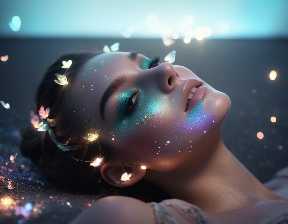 dreamy, soft, pastel iridescent,