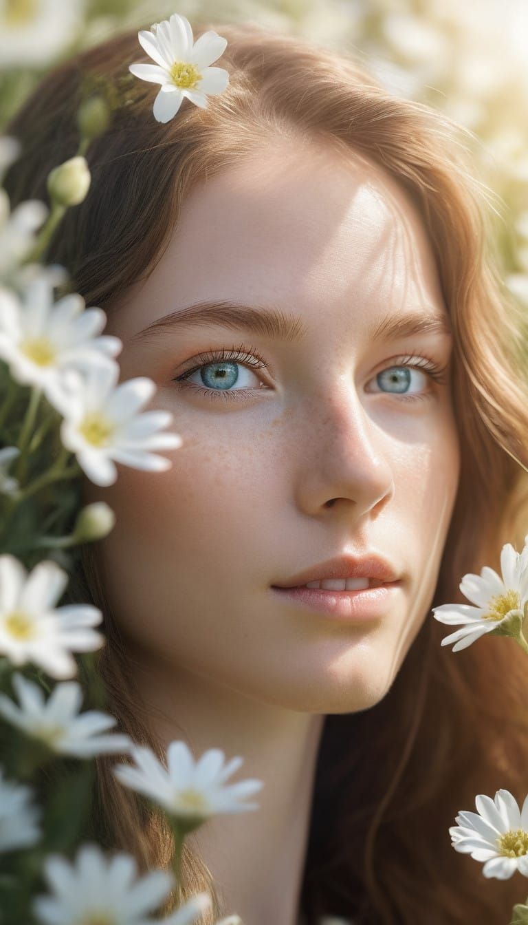 Bipolar Beauty in Hyper-Realistic Portraiture