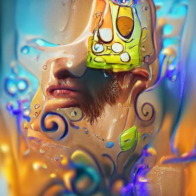 Hyperdetailed Portrait of SpongeBob in Unreal Engine 5