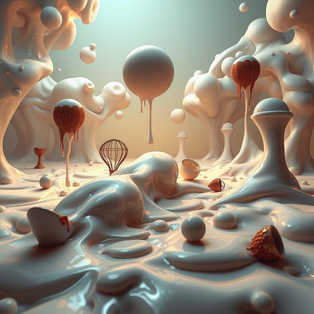 Surrealistic Dreamscapes in Hyper-Realistic 3D