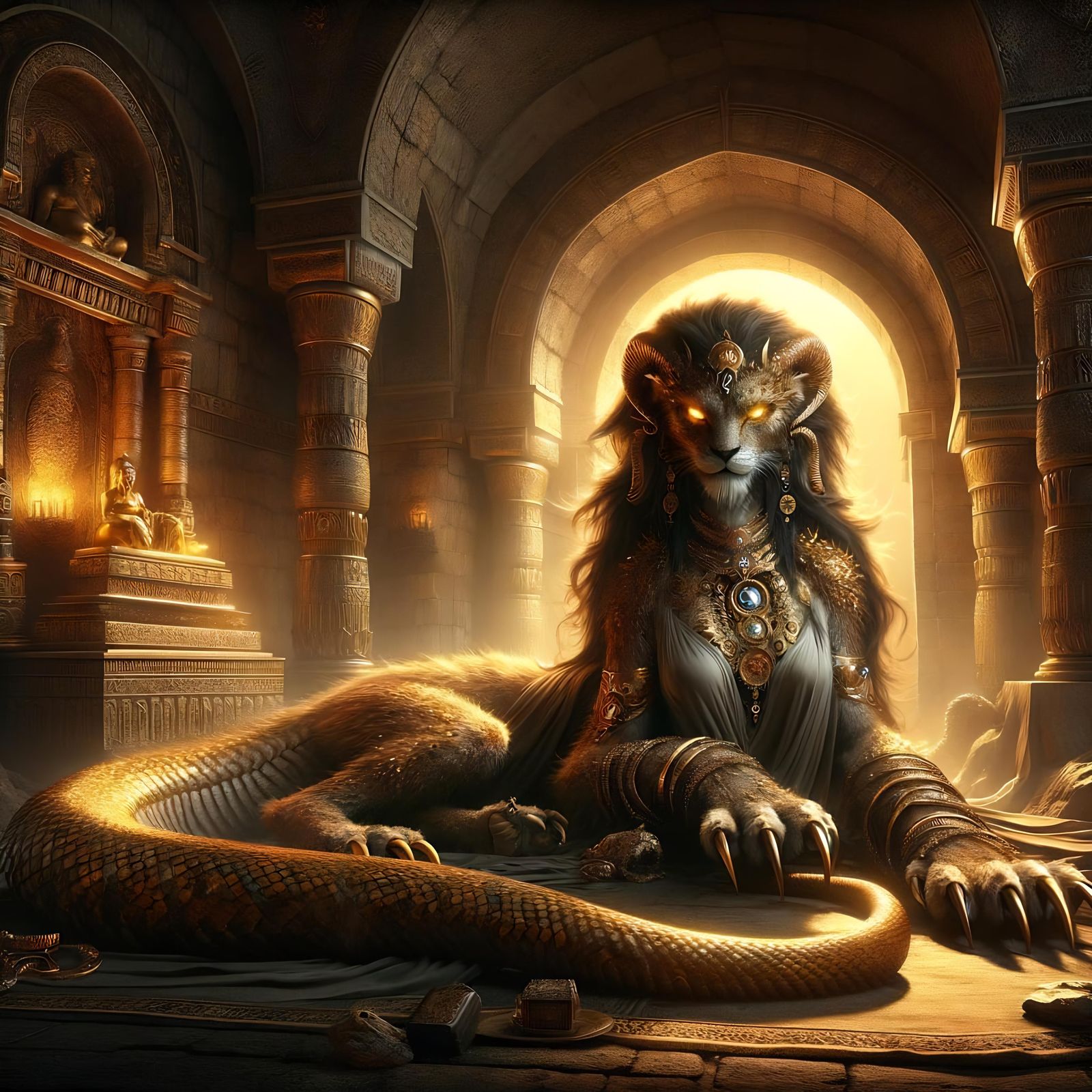 Lamia Lair: Dark Fantasy Digital Art