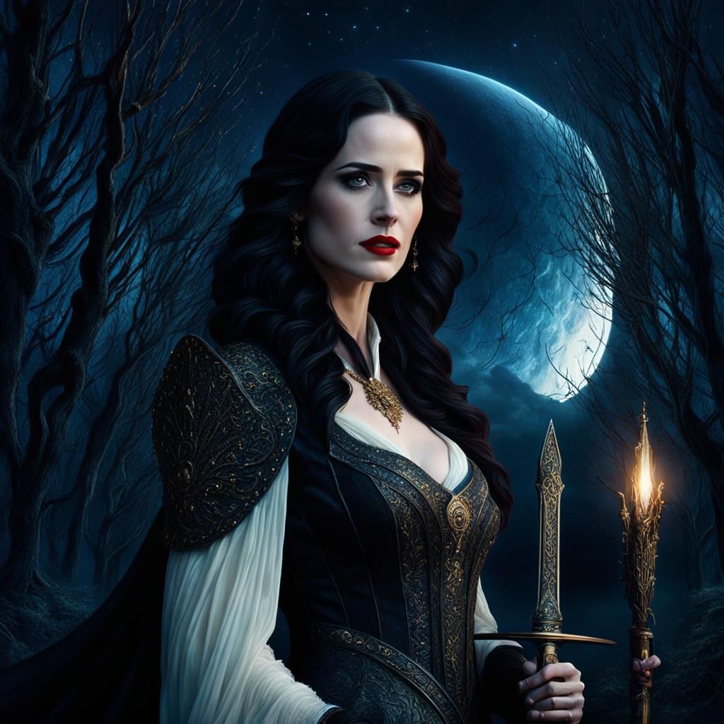 Epic Morgan Le Fey Beckons Under Saturn