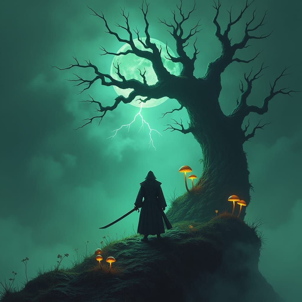 Samurai Psycho Killer on Misty Japanese Island