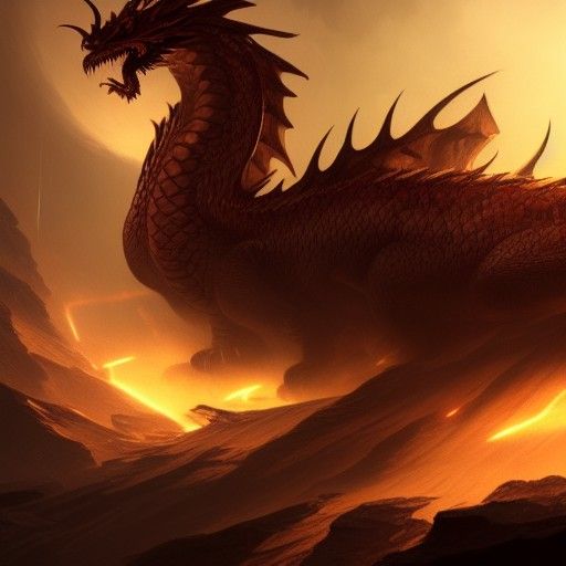 Diamond Dragon in Dark Fantasy Style