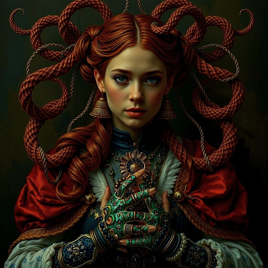 AI Generates Abstract Image of Fingers Forming Hands