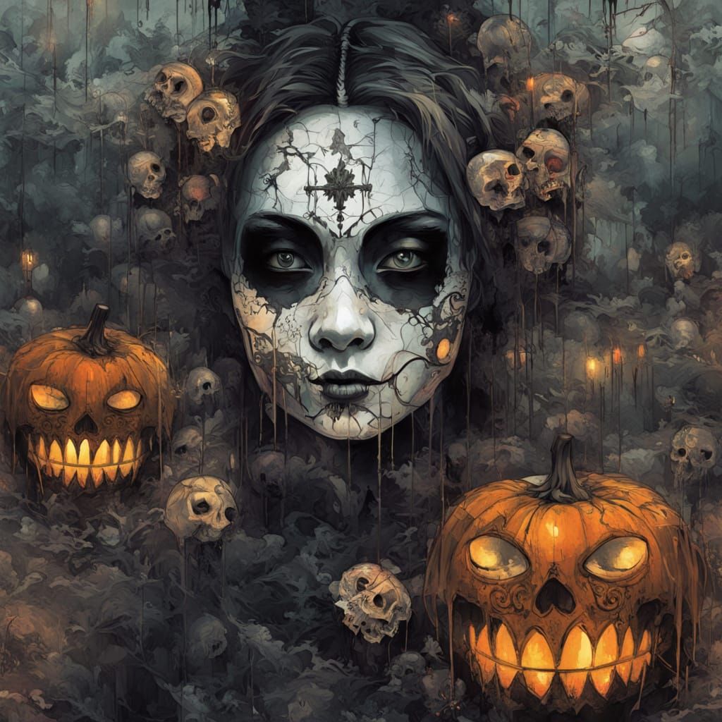 Geisha's Melancholy Portrait in Nightmare Festival