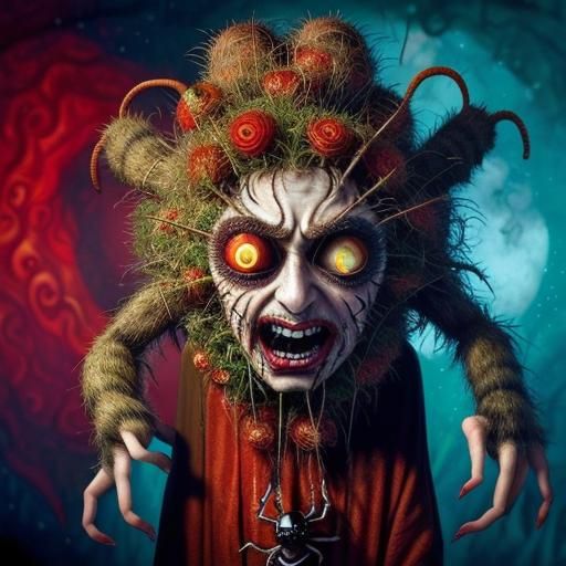 Pagan with Spiderweb Eyes: A Surrealist Horror