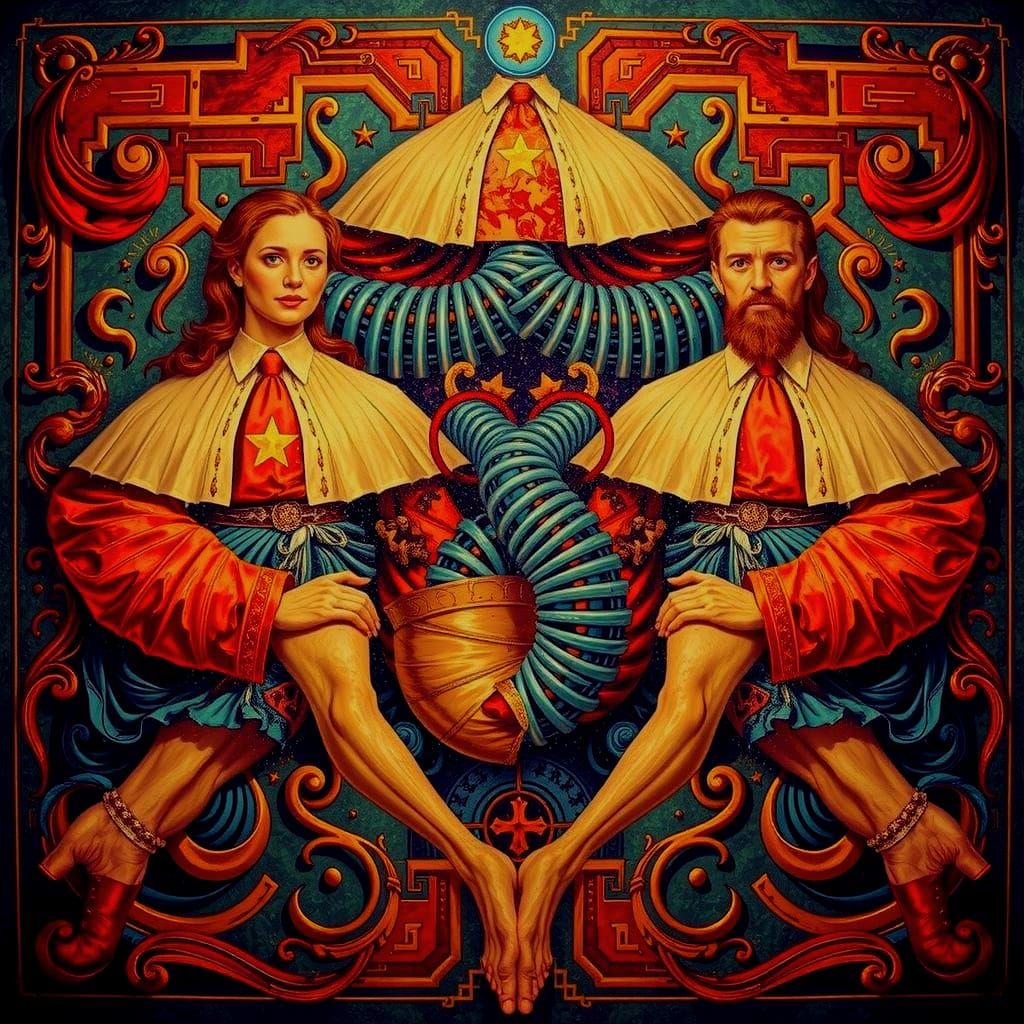 Abstract Swirling Forms of Twisted Shapes