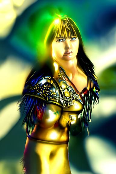 Xena Warrior Princess in Photorealistic 8K Fantasy