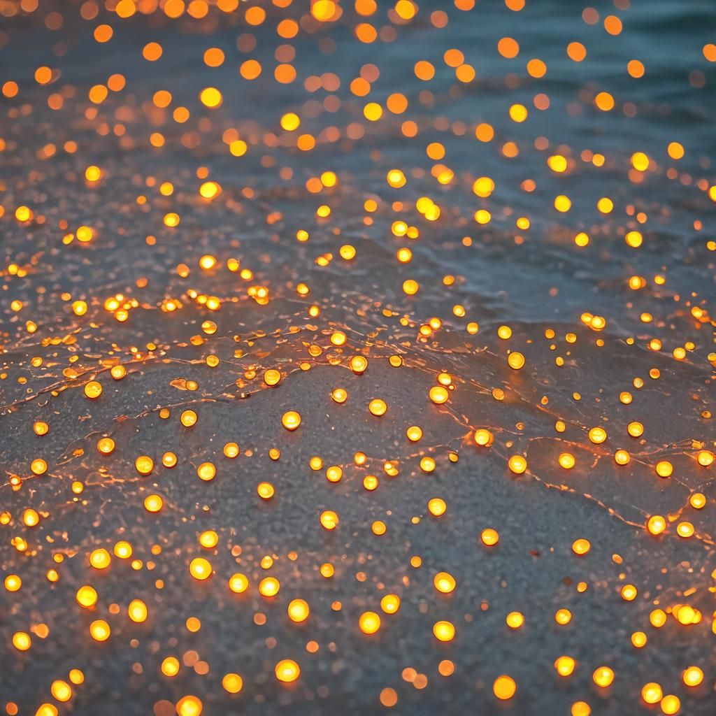 Vibrant Orange Ocean, Professional Photography