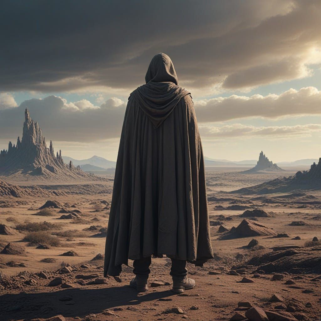 Fantasy Concept Art of Desolate Poverty Landscape