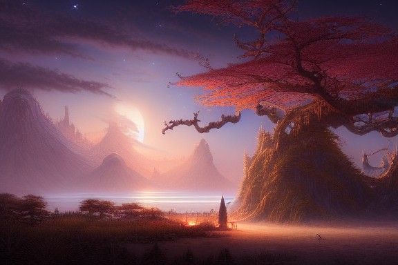 Enchanting Arabian Landscape in a Fantasy Style