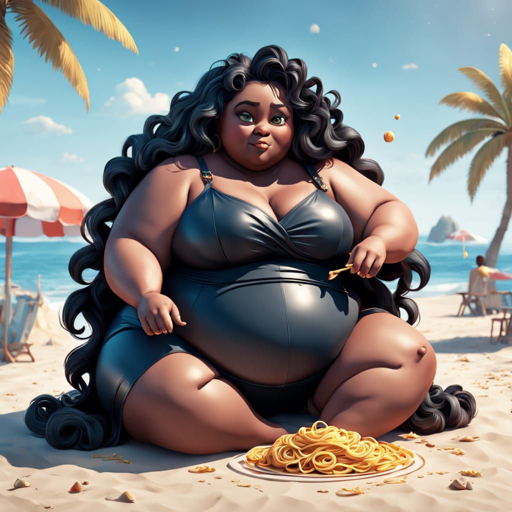 A Beautiful, Happy Young Woman with Long Hair Relaxing on a ...