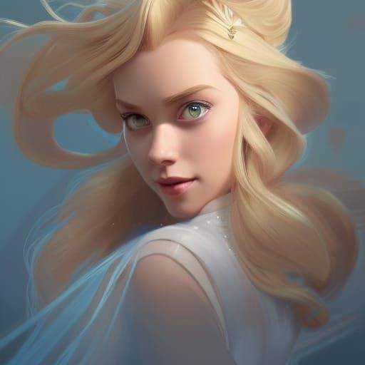Princess Rosalina Portrait in Hyperdetailed Digital Art Styl...
