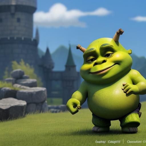 Cute Kawaii Chibi Shrek Character