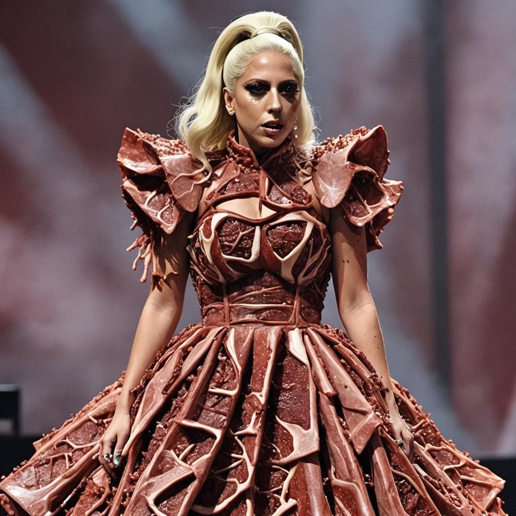 Lady Gaga In Her Raw Meat Dress