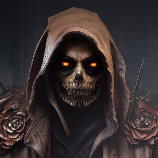 Zombie Wolverine: Dark Fantasy Concept Art in 8k