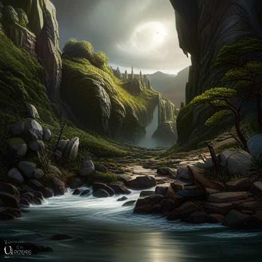 Odin's Crows: Detailed Matte Painting in Deep Color