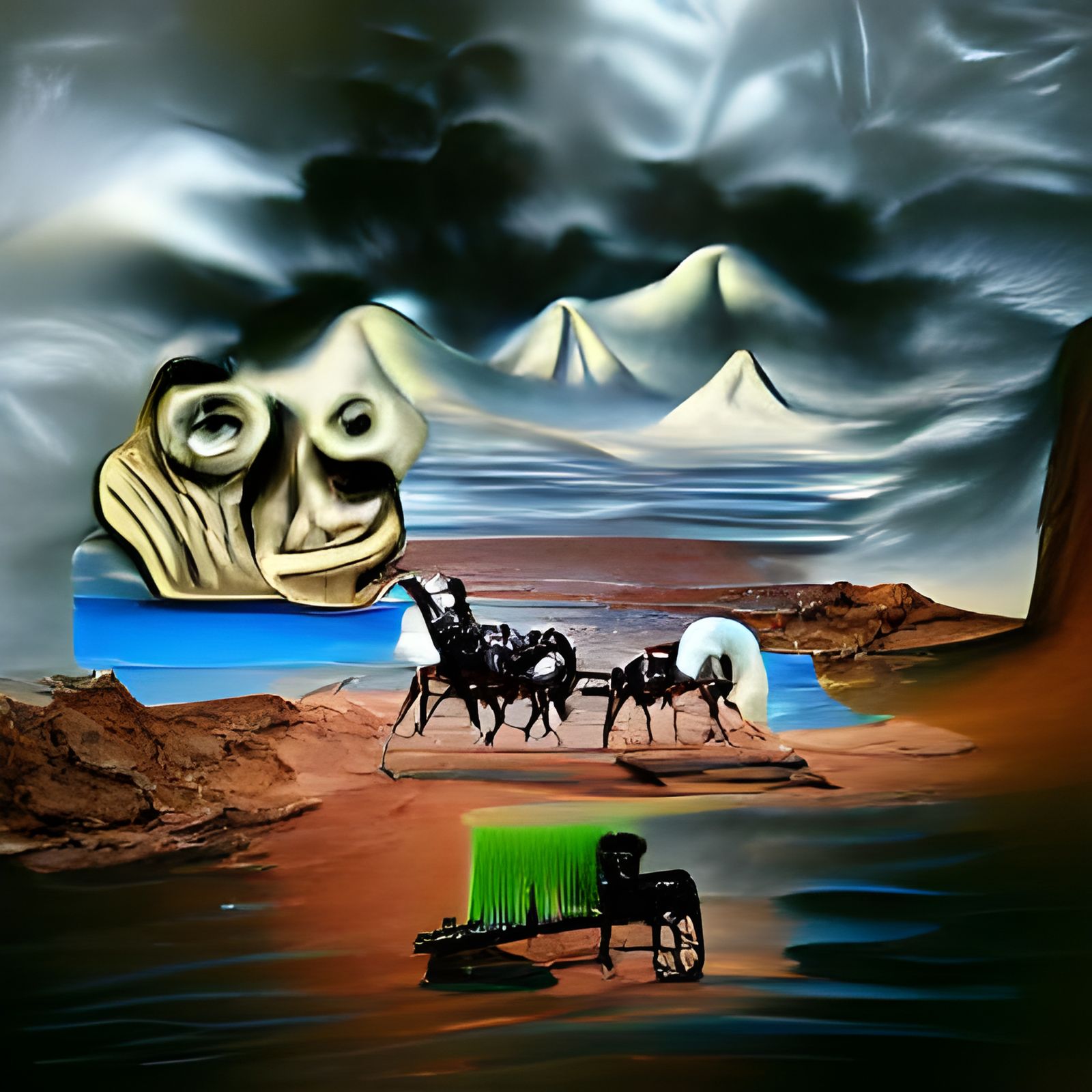 Surreal Oregon Trail Nightmare, Salvador Dali Style