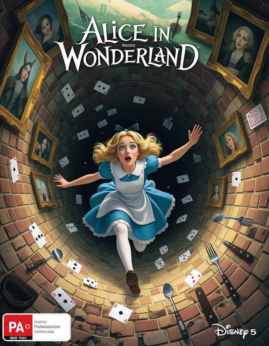 Alice in Wonderland PS5 Game Cover Art