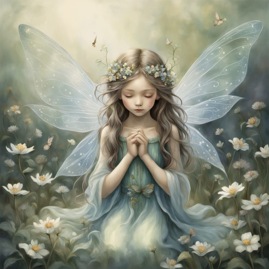 Ethereal Fairy in Whispering Meadow