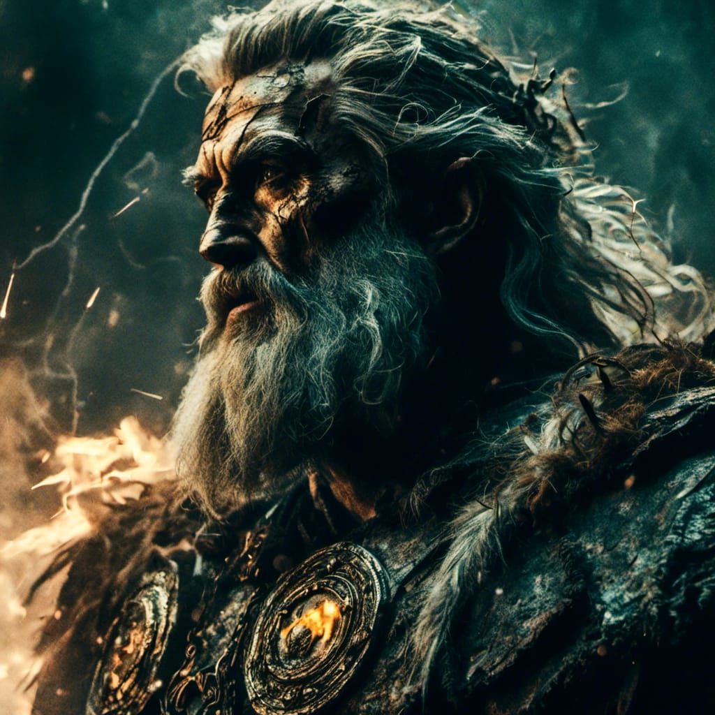 Battle-Ready Zeus with Lightning Bolts