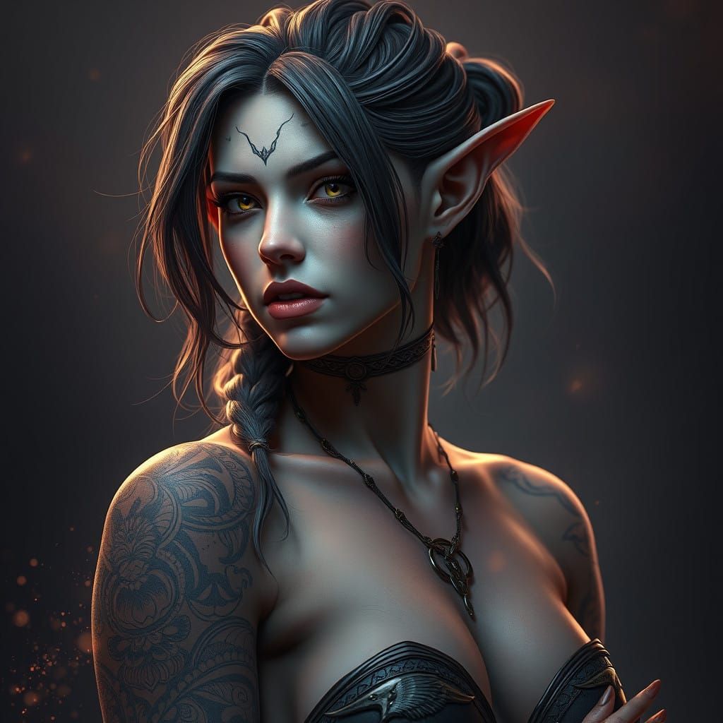 Ethereal Dark Elf Maiden