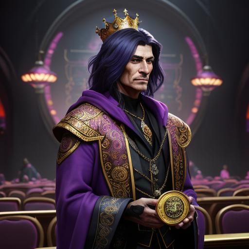 King Chuck E Cheese in a Casino, Fantasy Art