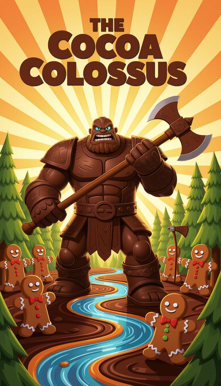 The Cocoa Colossus: Chocolate Golem Supervillain