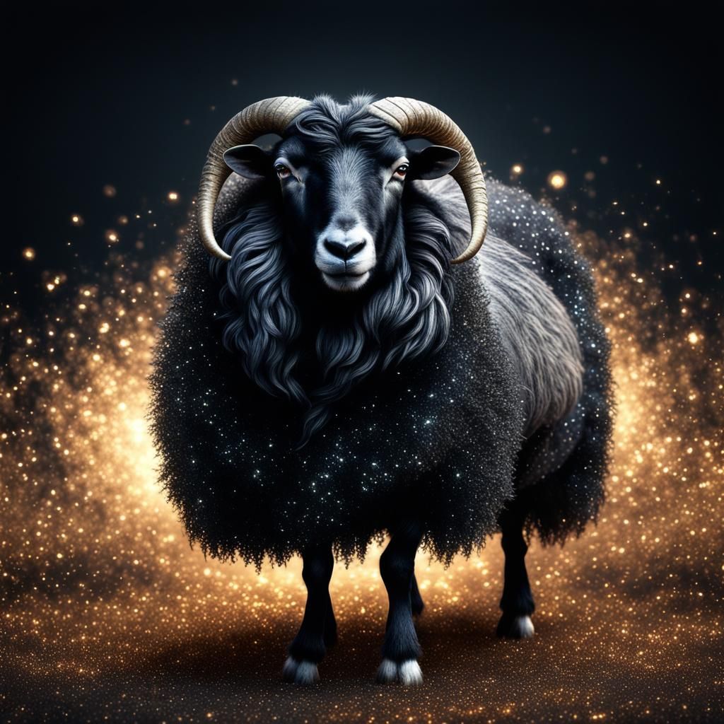 Glittering Black Sheep in High Definition