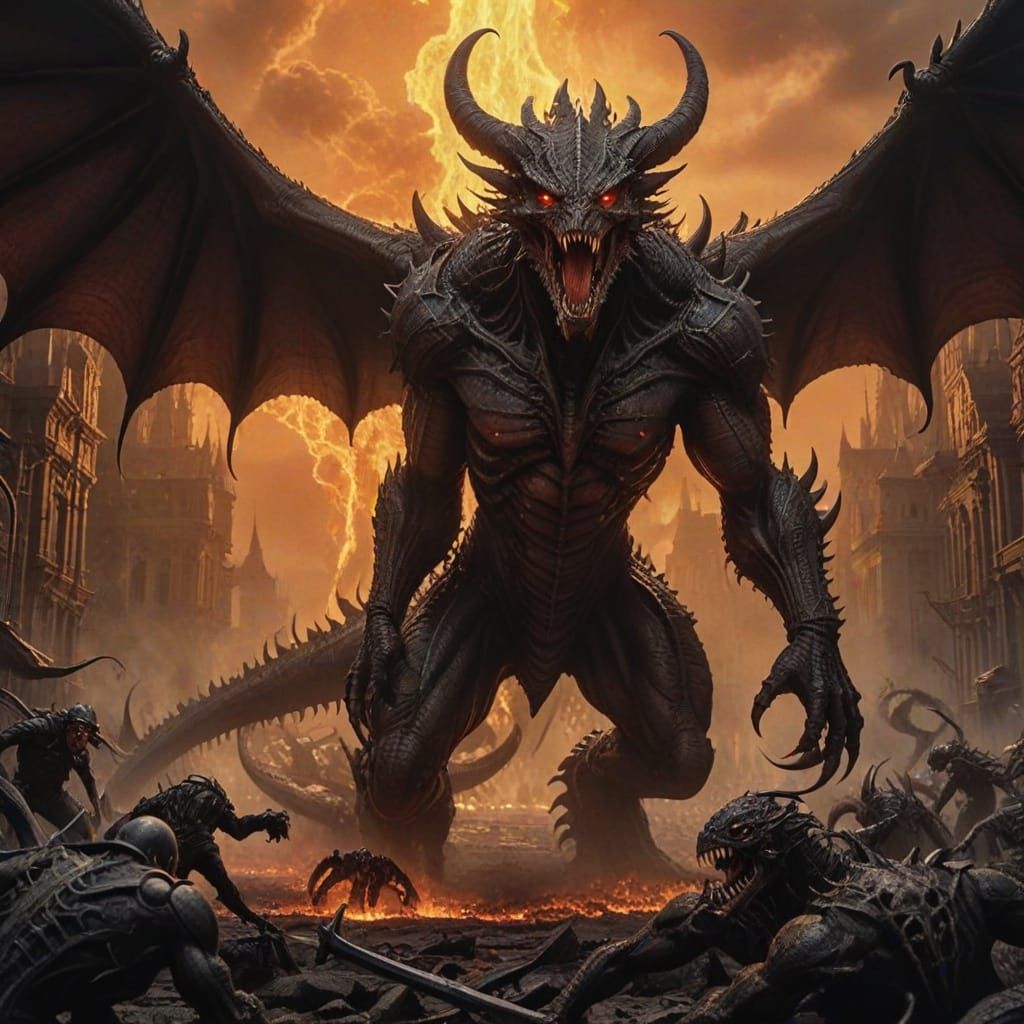 Behemoth Hell Demon Unleashes Destruction Upon the World