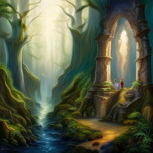 Ethereal Elf City in Giant Trees