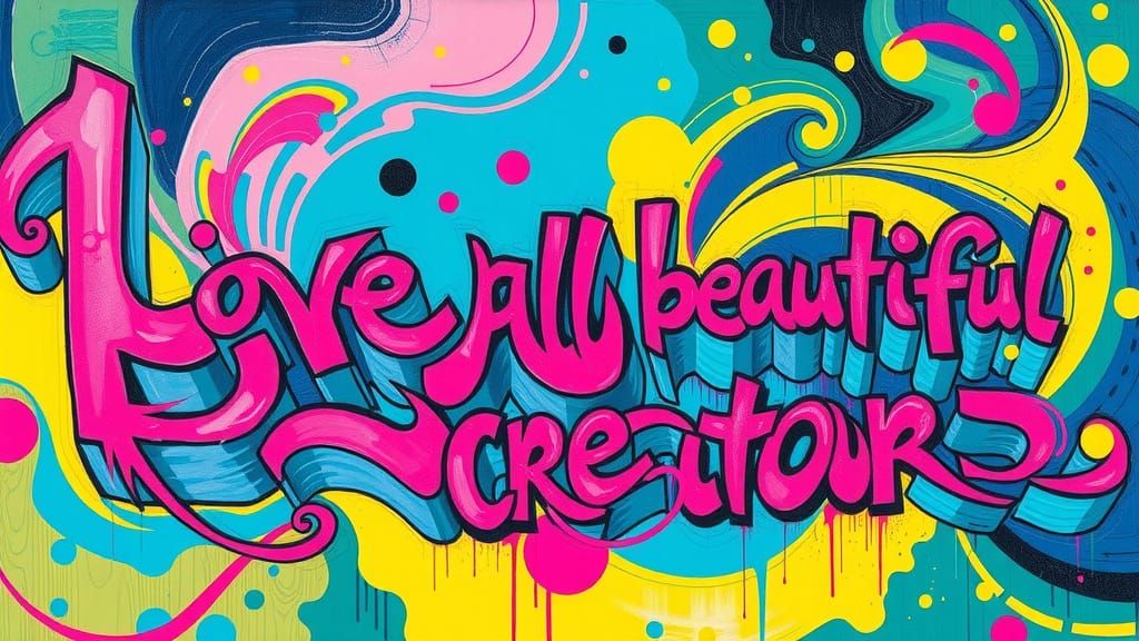 Graffiti Art: Love All Beautiful Creators