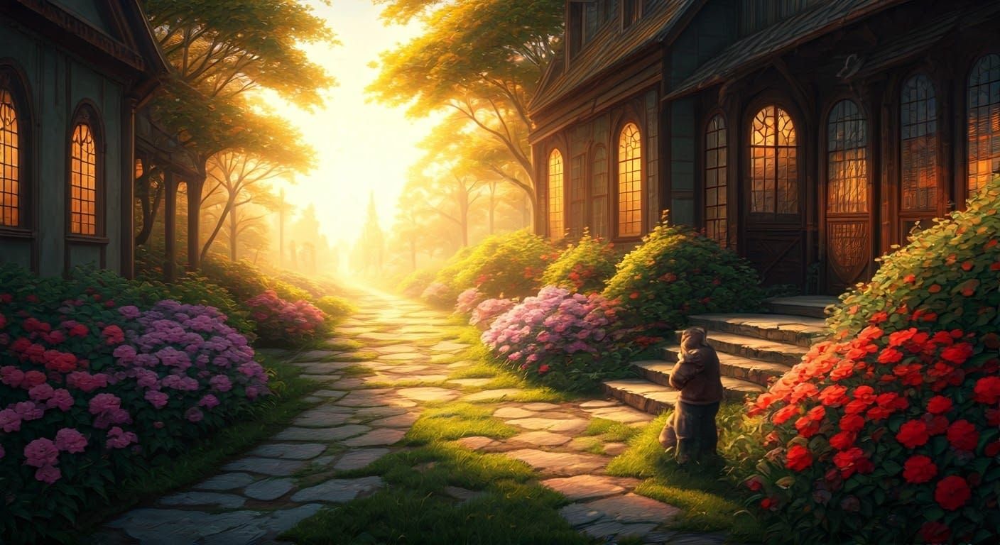 Ethereal Animal Portrait at Golden Hour